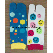 Lady Cotton Two Toe Socks